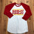 Vintage Charlie Hustle White/Red 3/4 Sleeve Sunday Funday T-Shirt Adult Size M