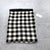 Vera Bradley Black White Checkered Rayon Cloth Scarf Adult One Size