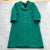 Vintage Ashley Scott Teal Fully Lined Long Sleeve Wool SB Coat Womens Size 40