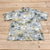 Tommy Bahama Yellow Silk Hawaiian Short Sleeve Button Up Shirt Mens Size L