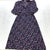 Vintage You Babes Multicolor Floral Belted Shift Dress Women's Size 11 USA Made