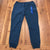 NEW Hurley Blue Elastic Waist Drawstring Flat Front Sweatpants Adult Size L