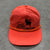 Vintage DAH Neon Orange Snap Back Graphic ELK Foundation Hat Adult One Size