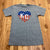 Vintage Charlie Hustle Gray Kansas City Heart Short Sleeve T-Shirt Adult Size M