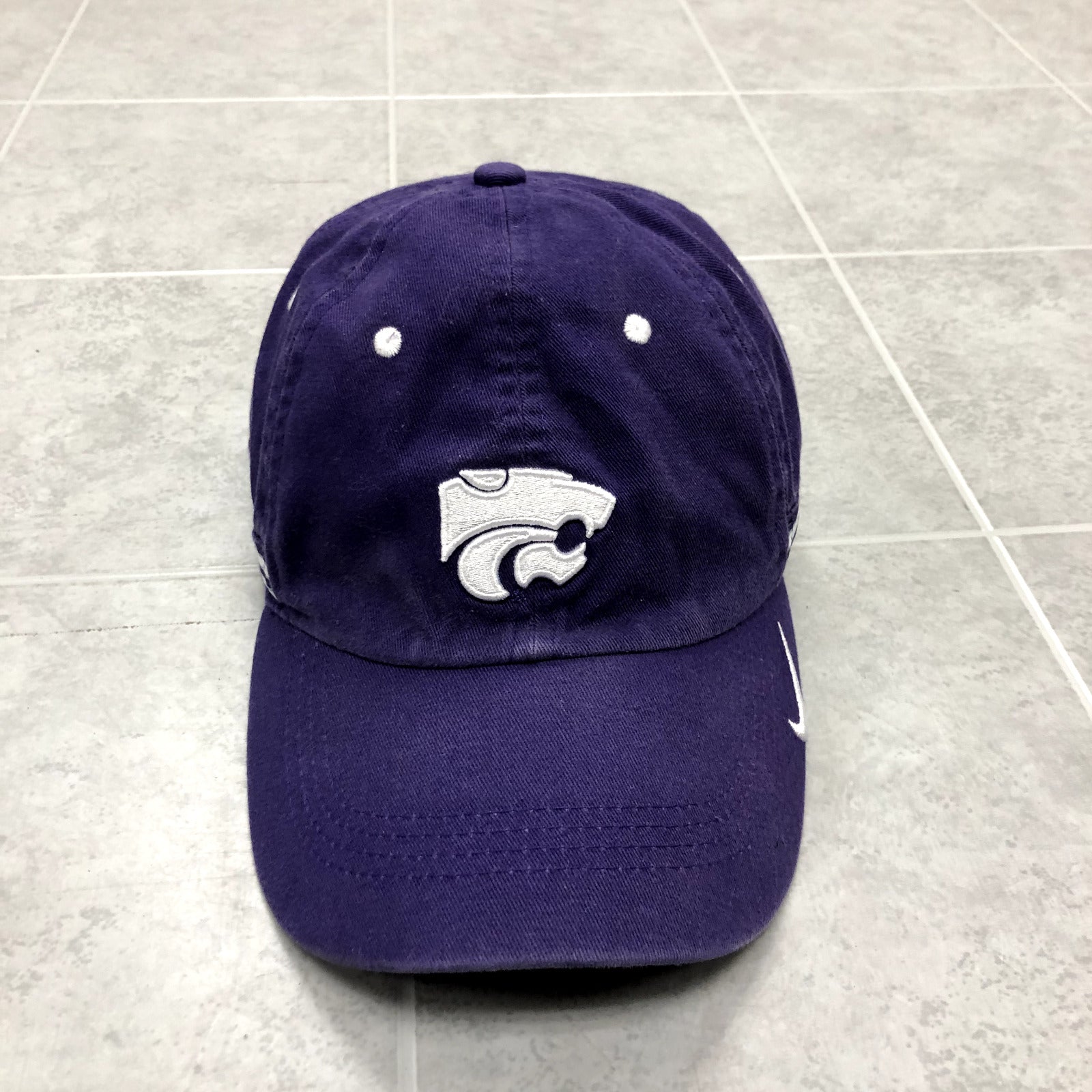 Nike Purple Cloth Strap Back Graphic K-State Baseball Cap Adult One Size