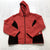 NEW Threehearts Red Lined Lightweight Winbreaker Zip Jacket Women's Size XLP