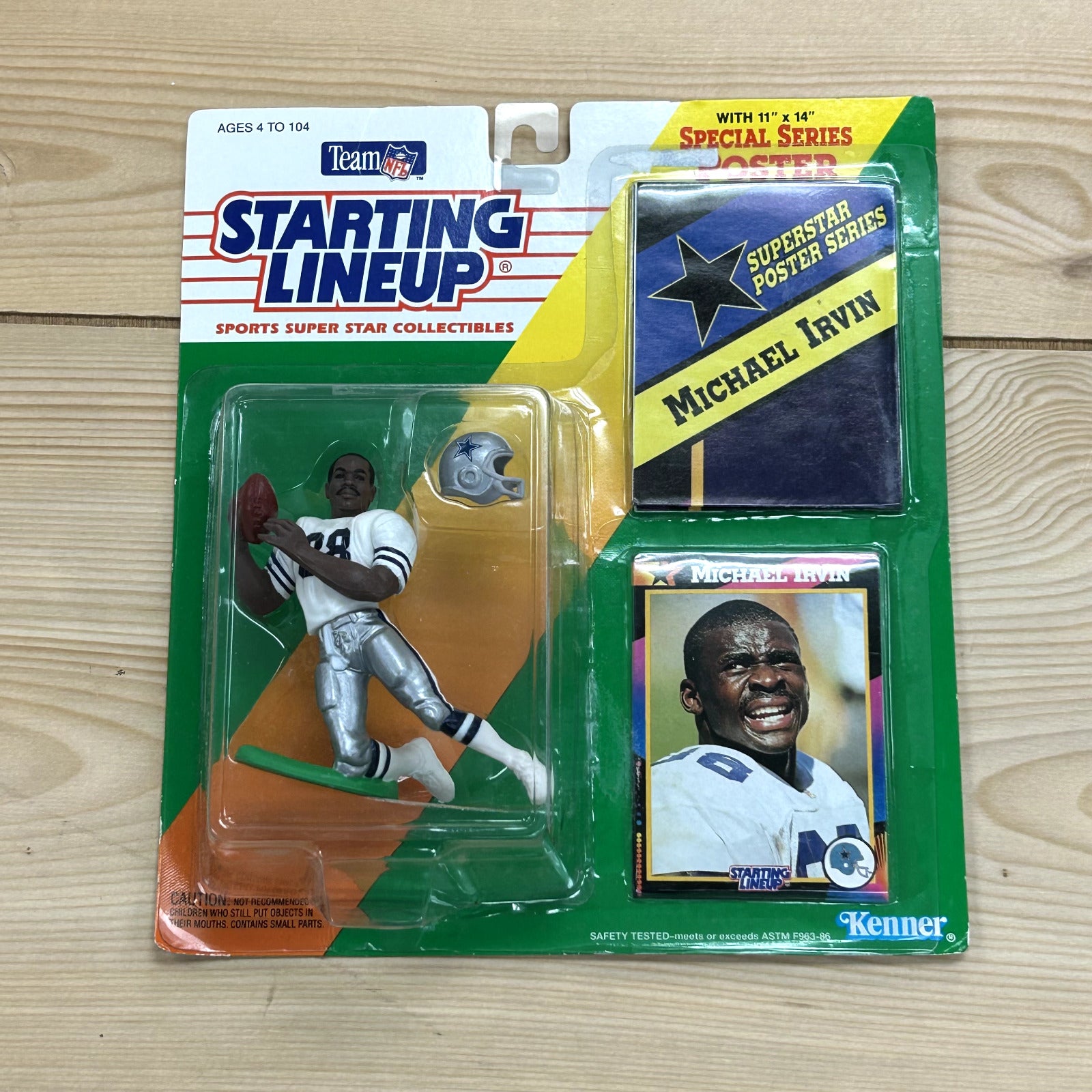 Vintage Starting Lineup 1992 Michael Irvin Dallas Cowboys Figure Sealed on Card