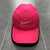 Nike Feather Light Pink Strap Back Graphic Logo Baseball Cap Women One Size