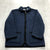 Vintage Marsh Landing Navy Blue Long Sleeve Full-Zip Collared Coat Adult Size S