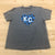 Charlie Hustle Grey KC Pet Project Short Sleeve Pullover T-Shirt Womens Size 2XL
