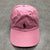 Vintage Polo Ralph Lauren Pink Leather Strap Graphic Logo Hat Adult One Size