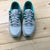 Nike Air Max 90 Teal/White Lace Up Low Top Purple Swoosh Shoes Women's Size 7