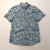 Buffalo David Bitton Blue Hawaiian Short Sleeve Button Up Shirt Men Size Large