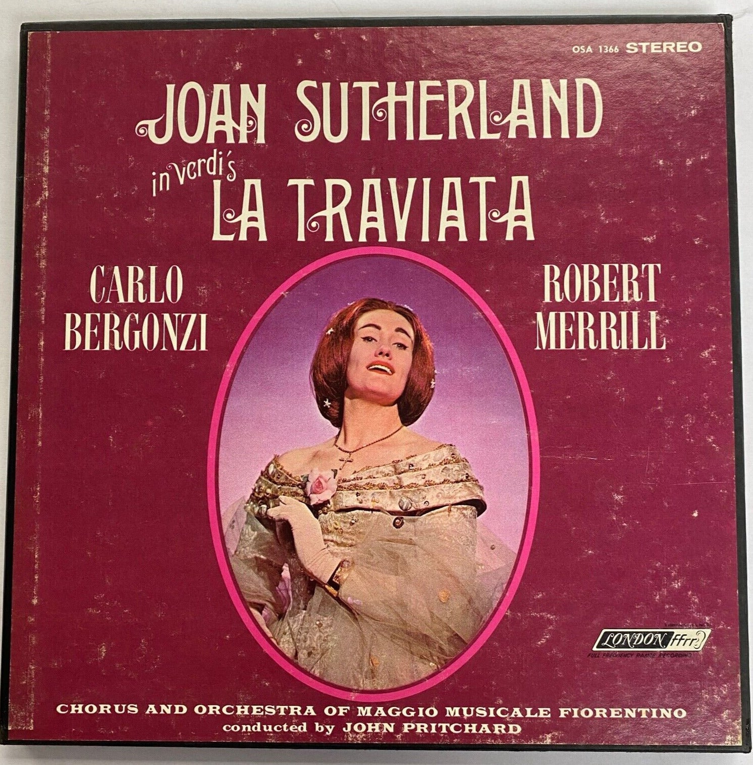 Joan Sutherland in Verdi's La Traviata 3-LP Box Set  C.Bergonzi, R. Merrill