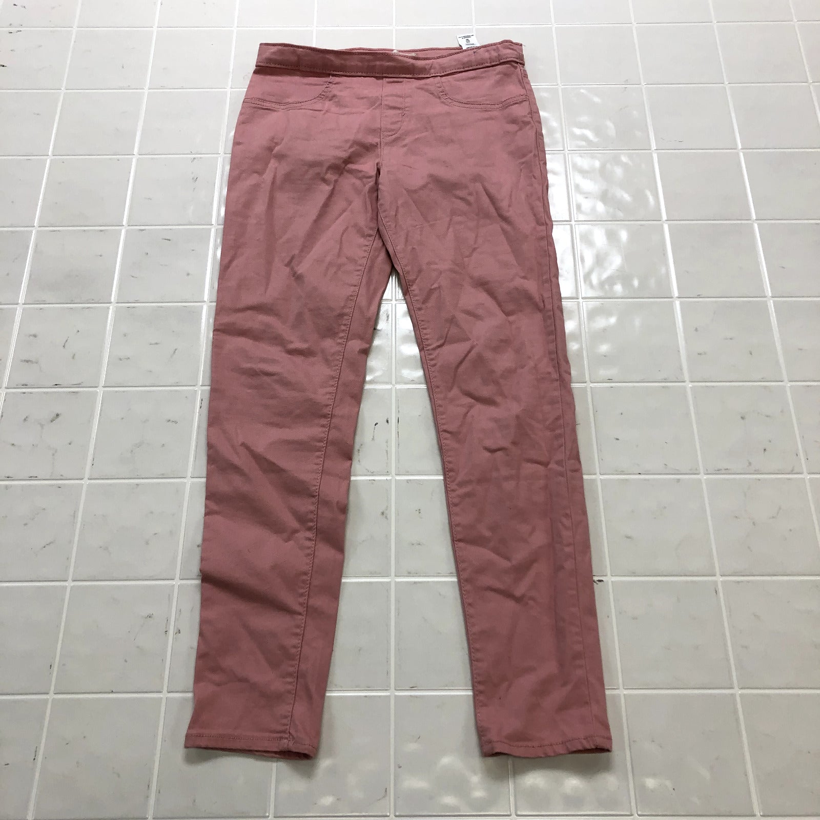Levi's Pink Flat Front Stretch Tapered Skinny Solid Jeggings Girls' Size 16