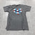 Charlie Hustle Gray Short Sleeve Crew Graphic Kansas City T-shirt Adult Size M