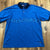 Tommy Hilfiger Blue Short Sleeve Polo Shirt With Hawaiian Graphic Mens Size XL