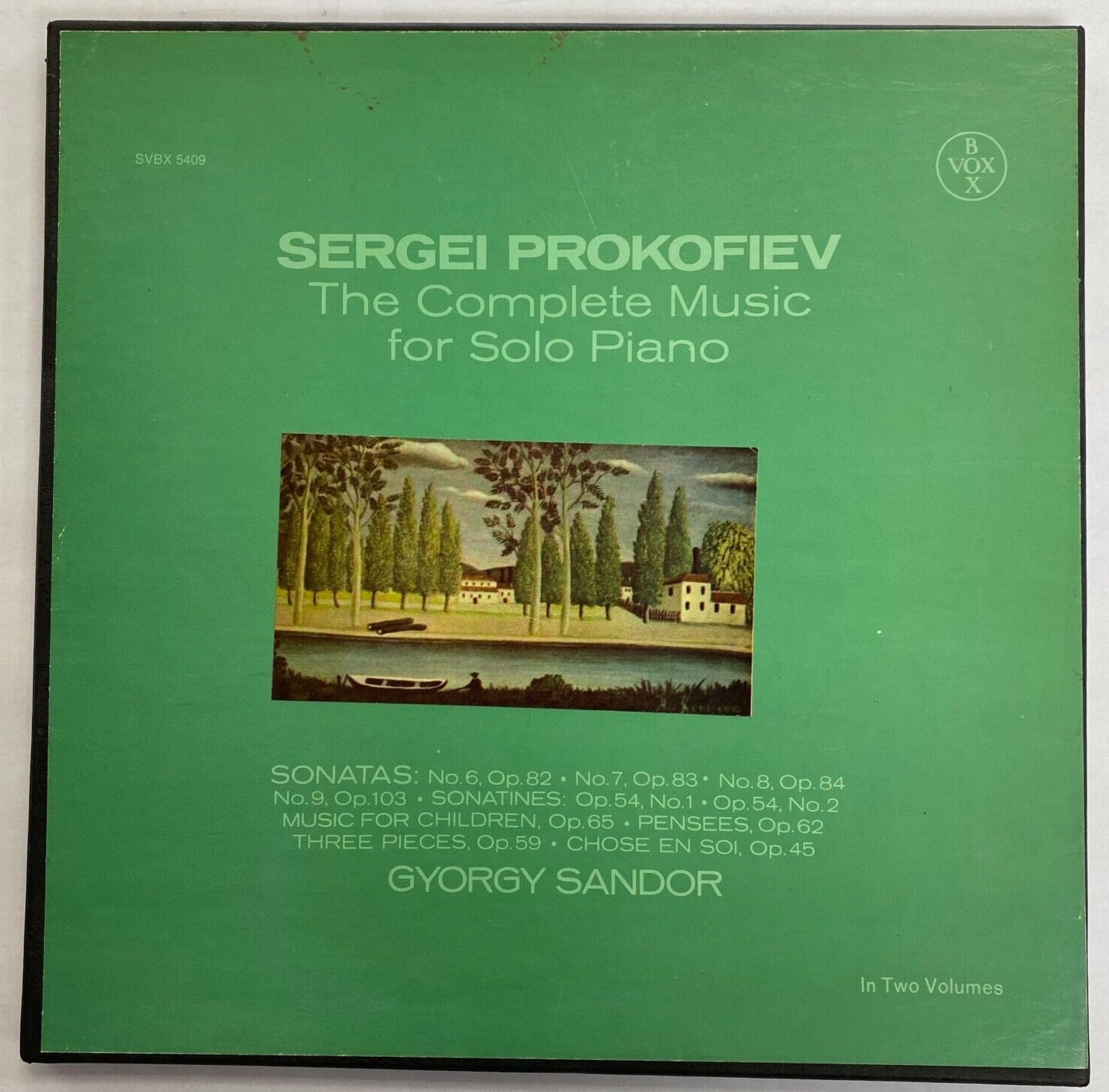 PROKOFIEV Complete Music Solo Piano 3 LPs Gyorgy Sandor VOX LEGER
