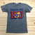 Charlie Hustle Grey Hail to Old KU Kansas Short Sleeve T-Shirt Adult Size XS