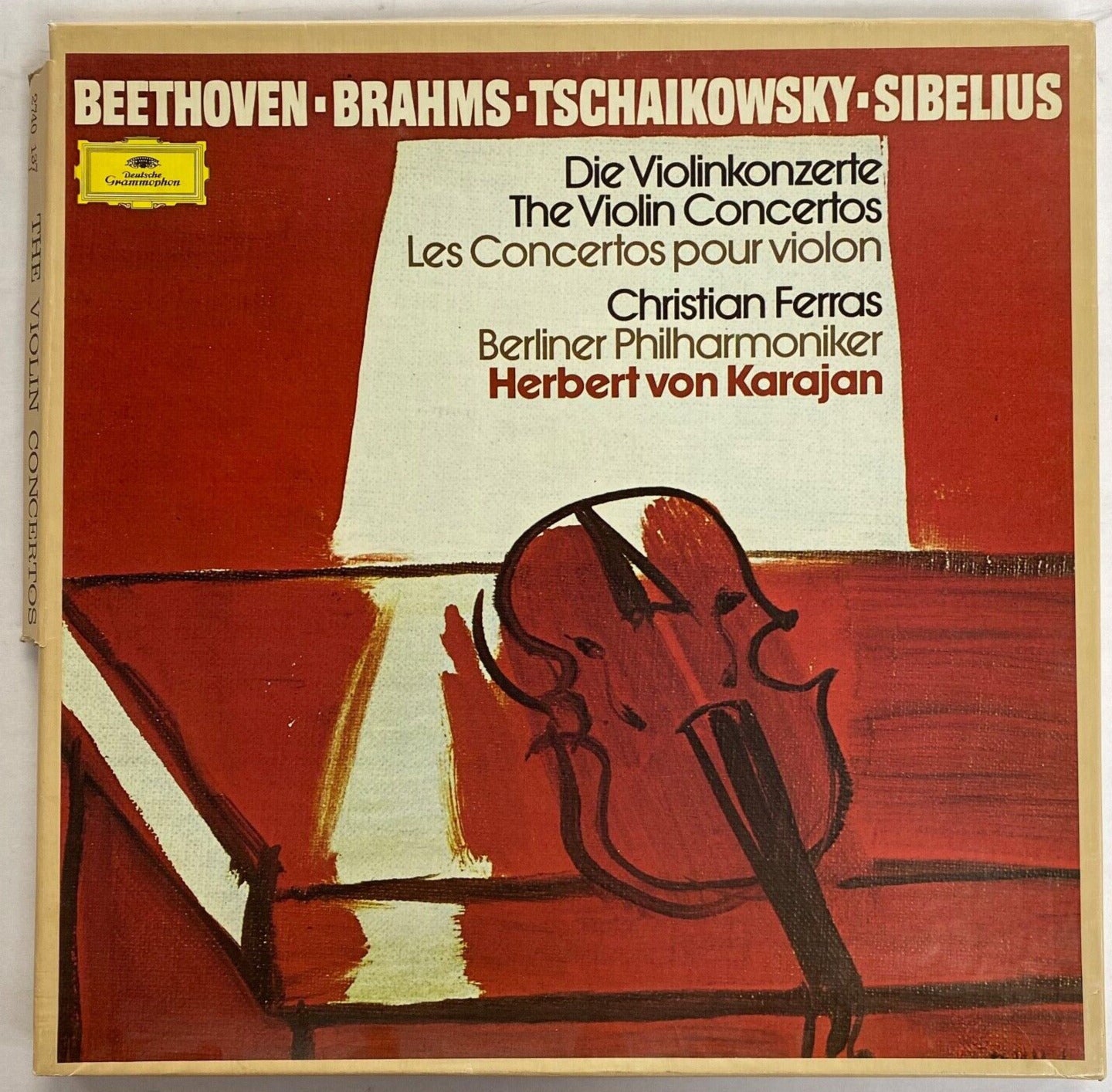 Beethoven Brahms Tschaikowsky Sibelius Die Violinkonzerte Box 3 LP's Ferras