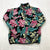 Patagonia Synchilla Manoa Black Hawaiian Floral Fleece Jacket Women's Size M