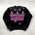 Vintage Sally Von Werlhof Black Long Sleeve Holiday Sweater Adult Size S