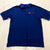 Cadre Blue Embroidered Kansas Jayhawks Regular Cotton Polo Shirt Adult Size M