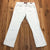 Lucky Brand White Solid Cotton Sweet'N Crop Jeans Women's Size 2/28