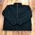 Orvis Black Long Sleeve Fleece Full-Zip Mock Neck Casual Jacket Adult Size 2XL