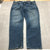 Ariat Legacy Blue Straight Legged Mid-Rise Flat Front Denim Jeans Adult Size 44
