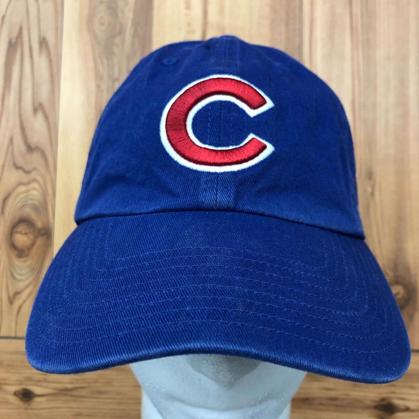 '47 Brand Blue Chicago Cubs Cotton Twill Strapback Hat Adult OSFA