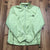 New Balance Neon Green Full-Zip Mock Neck Stripe Windbreaker Jacket Adult Size L