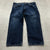 Levi 505 Blue Straight Leg High-Rise Flat Front Denim Jeans Adult Size 40 x 25