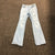 Levis 725 High Rise BootCut Blue Flat Front Distressed Denim Jeans Women Size 28