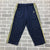 '02 Vintage Blue Yellow 3 Stripe Capri Mesh Athletic Track Pants Adult Size L