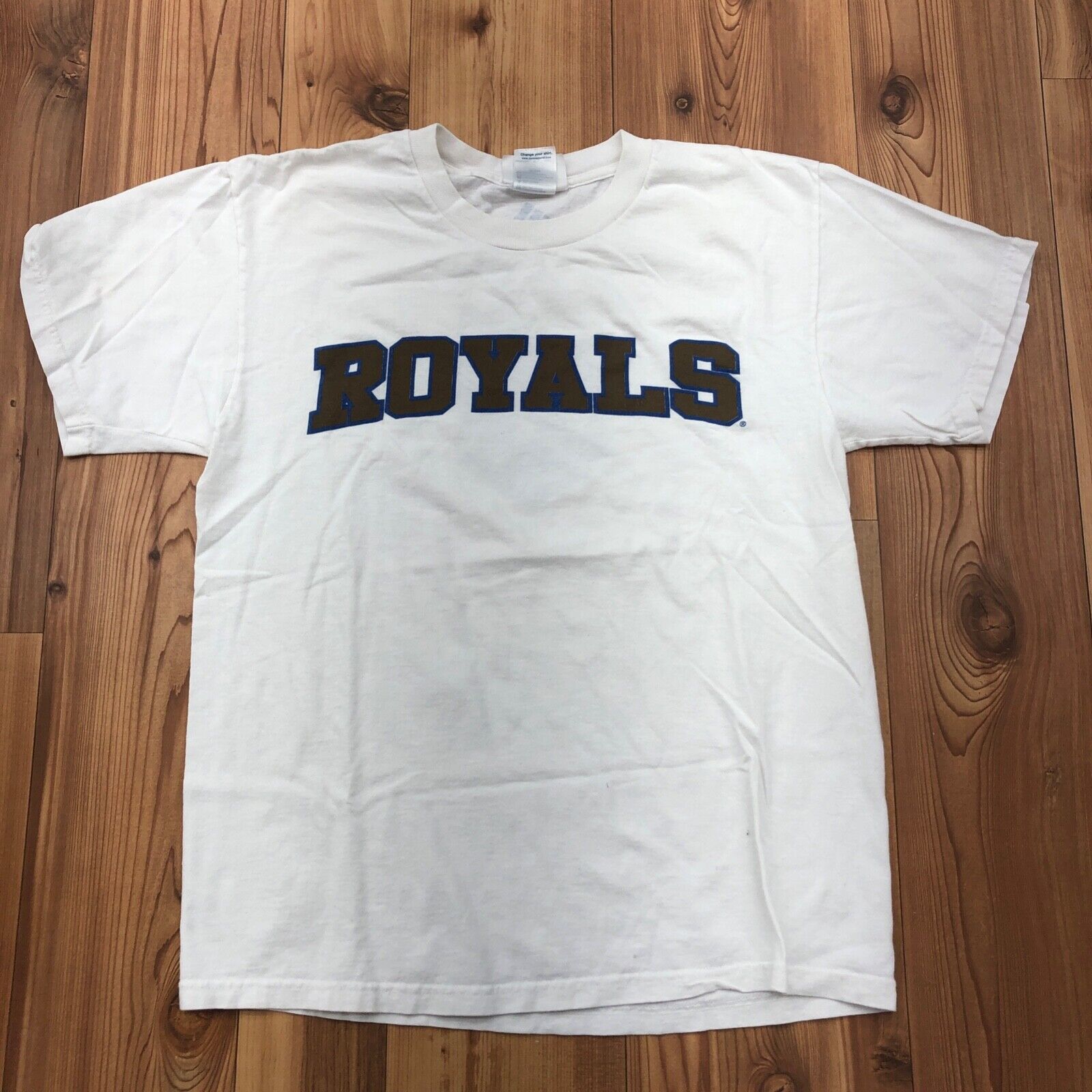 '02 Vintage Adidas White Kansas City Royals MLB Baseball T-Shirt Adult Size M
