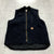 Carhartt Navy Blue Full-ZIp Sleeveless Quilted Lined Vest Adult Size XLT