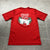 Coca Cola Red Short Sleeve Graphic Holiday Logo Active T-shirt Adult Size S