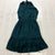NEW BTFBM Blue Regular Fit Casual Neck Tie Loose Blouson Dress Women's Size S