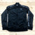 Kappa Black Logo Mock Neck Long Full Zip Athletic Jacket Womens Size Large