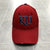 Zepher Red Graphic Kansas Jayhawks Fitted Stretch Baseball Cap Adult Size M/L