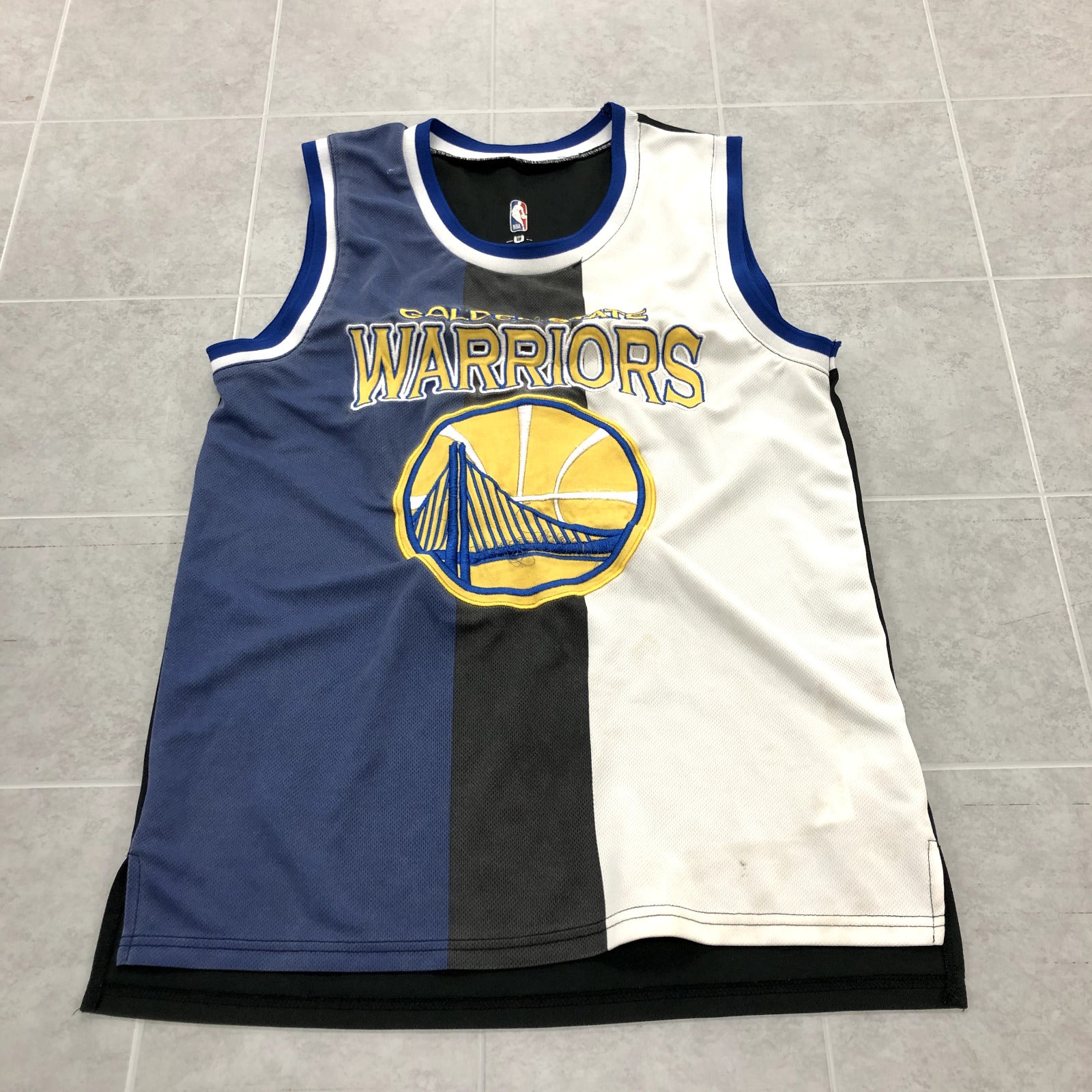 NBA Multicolor Sleeveless Golden State Warriors Active Wear Jersey Adult Size M