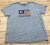 Polo Jeans Company Gray American Flag Short Sleeve T-Shirt Women Size L/XL USA