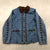 Vintage Denim & Co Blue Denim Full Zip Cross Stitching Jacket Adult Size M
