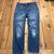 Madewell Blue Denim The Perfect Vintage Crop 5th Pocket Jeans Womens Size 28W