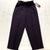 NEW Vintage Briggs Purple Pleated Chino Straight Belted Slacks Women's Size 19P