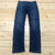 Levi's 511 Blue Denim Flat Front 5th Pocket Straight Jeans Womens Size 32W x 34L