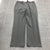 Greg Norman Gray Straight Legged Mid-Rise Flat Front Dress Slacks Adult Size 34