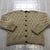 Vintage Blarney Woollen Mills Beige Regular Fit Sweater Cardigan women's Size L