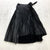 NEW White House Black Market Black Pleated Loose Flare Skirt Women's Size 0